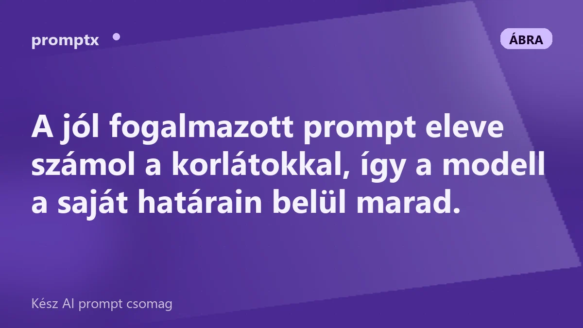 Prompt, amely kéri a bizonytalanság jelzését és a friss adat külön ellenőrzését