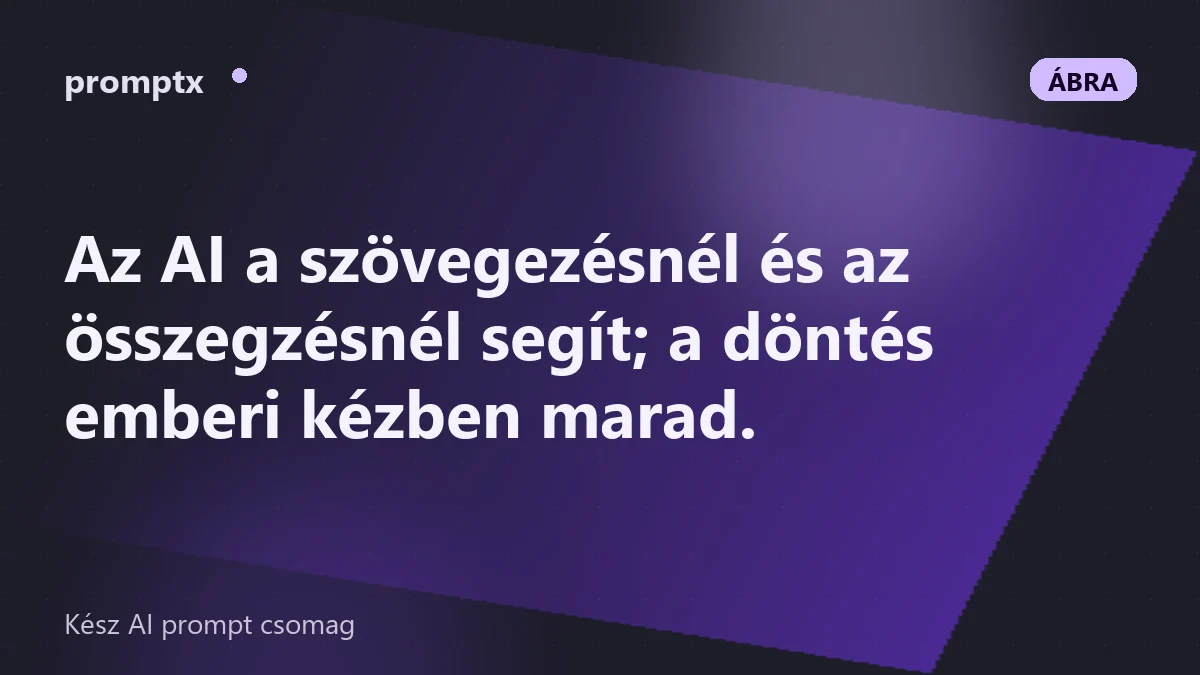 HR-folyamat lépései álláshirdetéstől az emberi döntésig, az AI szerepével jelölve