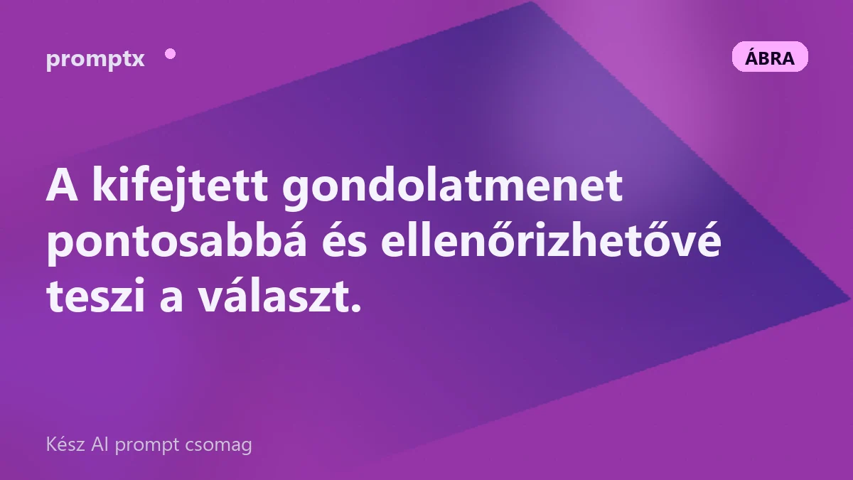 A „gondolkodj lépésről lépésre” technika