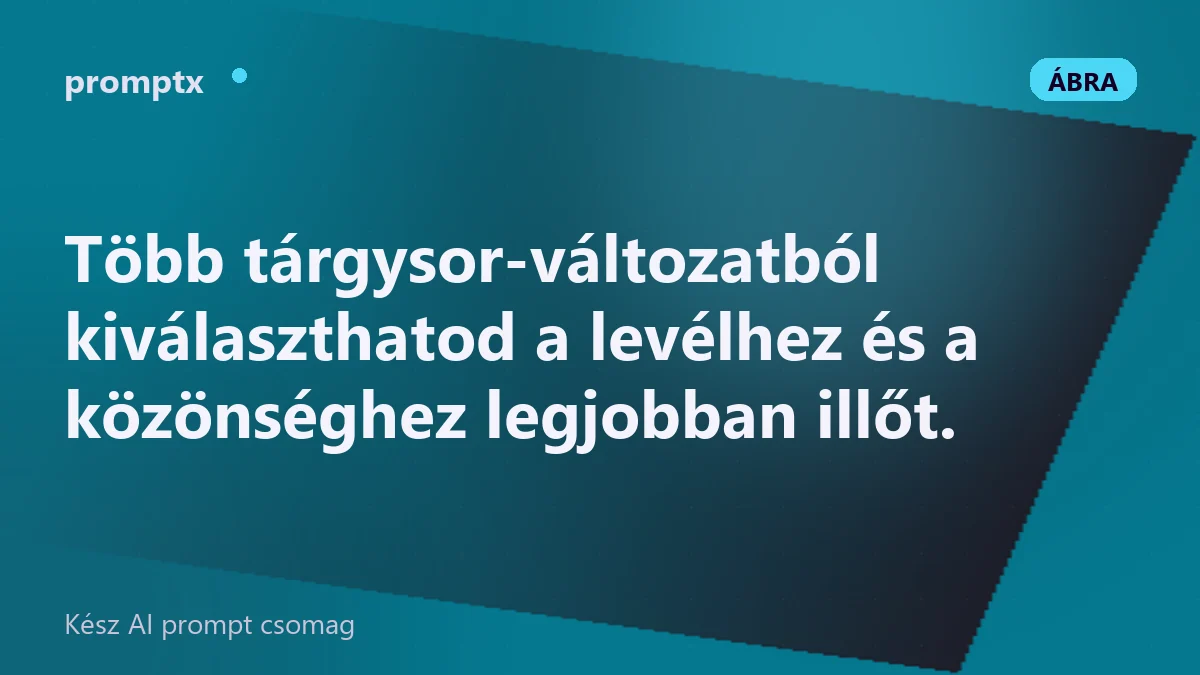 Több tárgysor-változat egymás alatt eltérő megközelítéssel