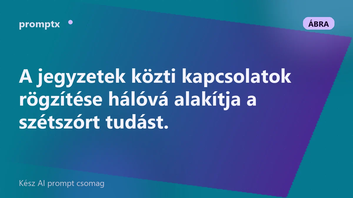Jegyzetek közötti kapcsolatok hálója