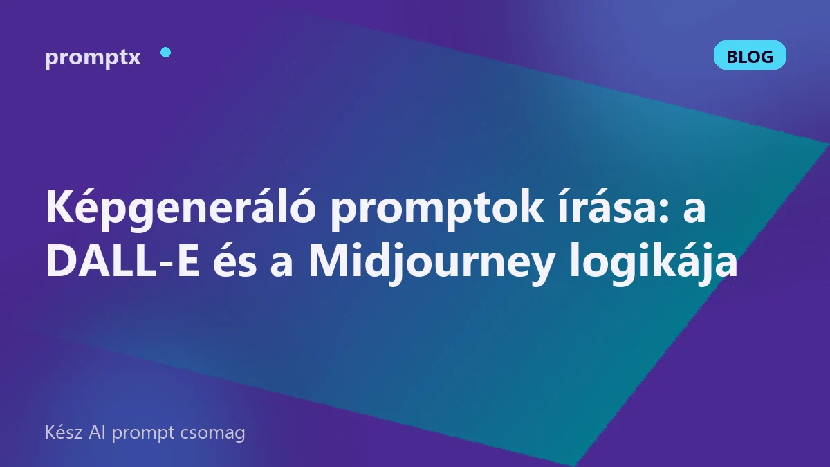 Képgeneráló promptok írása: a DALL-E és a Midjourney logikája