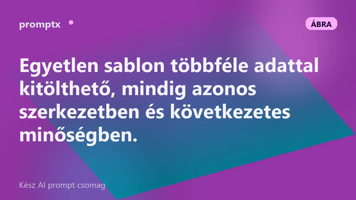 Ugyanazon sablon kitöltése két különböző termékhez eltérő értékekkel