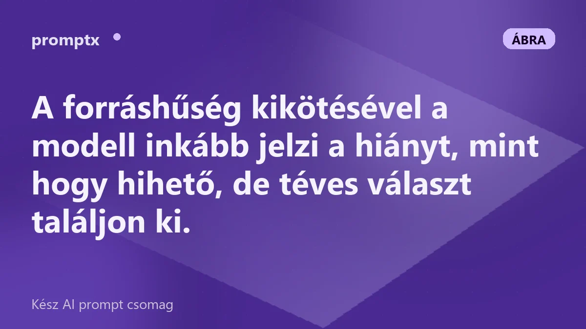 A modell a beillesztett szabályzatból válaszol, és jelzi, ha egy adat hiányzik