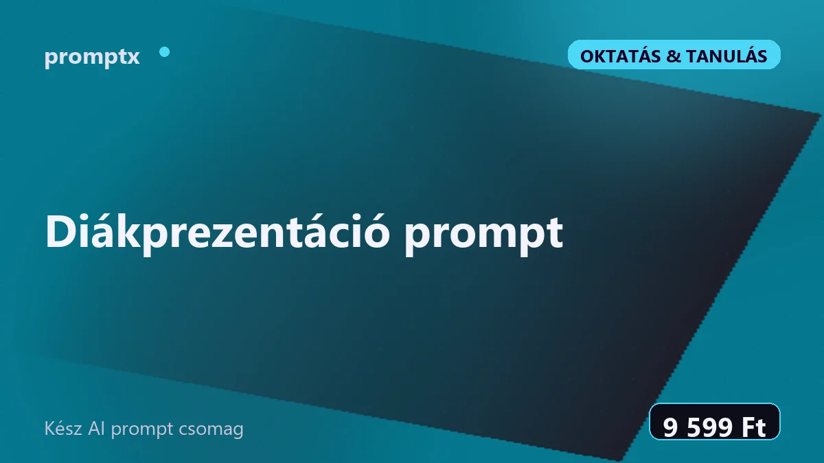 Diákprezentáció prompt – kész AI prompt csomag