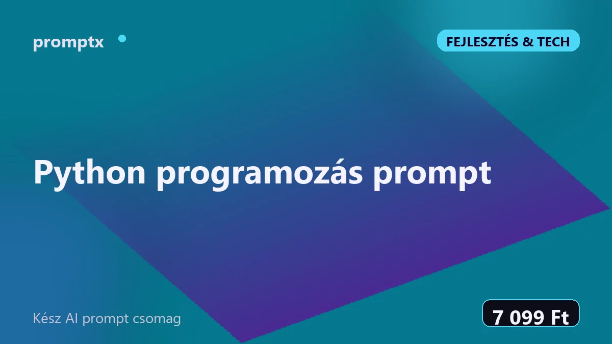 Python programozás prompt – kész AI prompt csomag