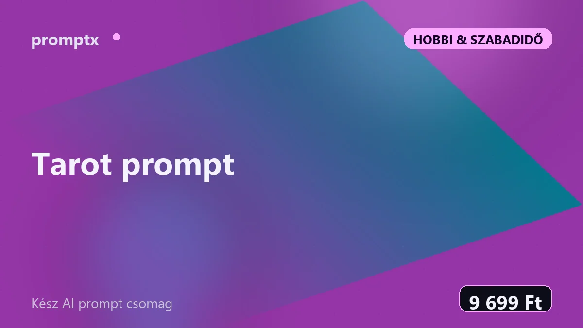 Tarot prompt – kész AI prompt csomag