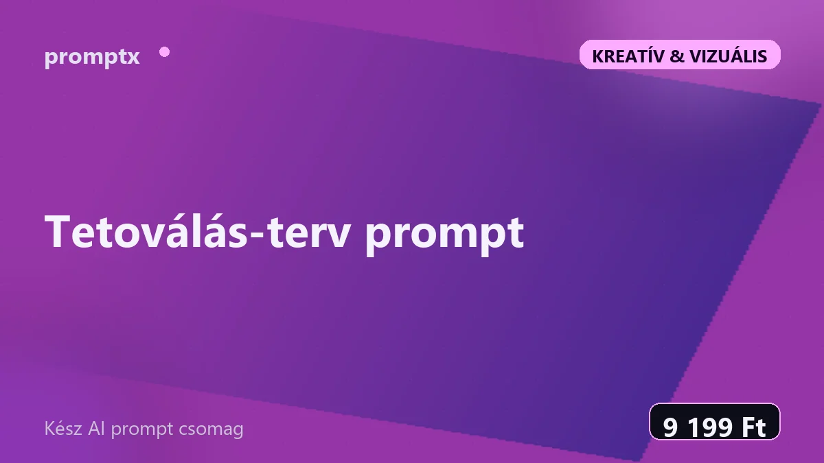 Tetoválás-terv prompt – kész AI prompt csomag